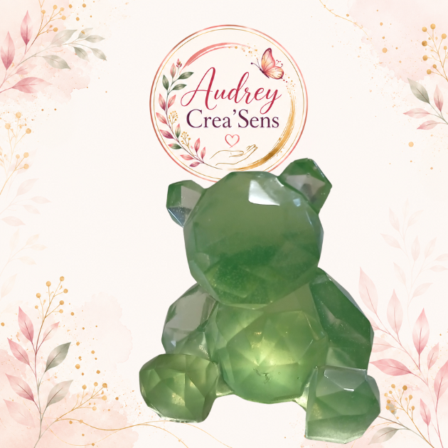 Ourson résine epoxy fait main