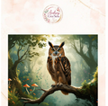 Diamant painting kit complet hibou