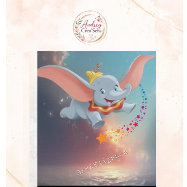 Diamant painting dumbo kit complet
