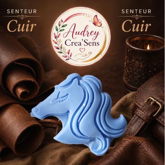 Fondant parfumé fait main senteur cuir