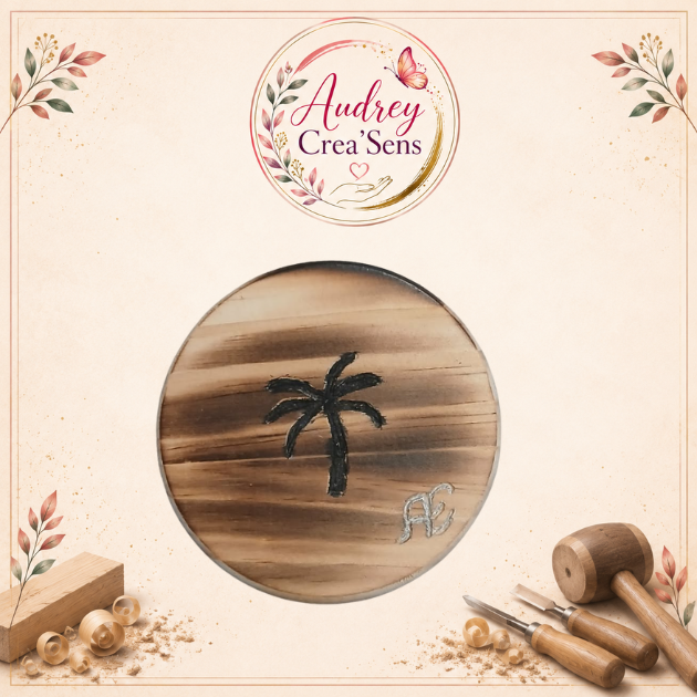 sous verre en bois personnalisable