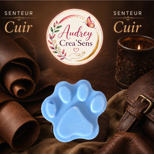 Fondant parfumé fait main senteur cuir