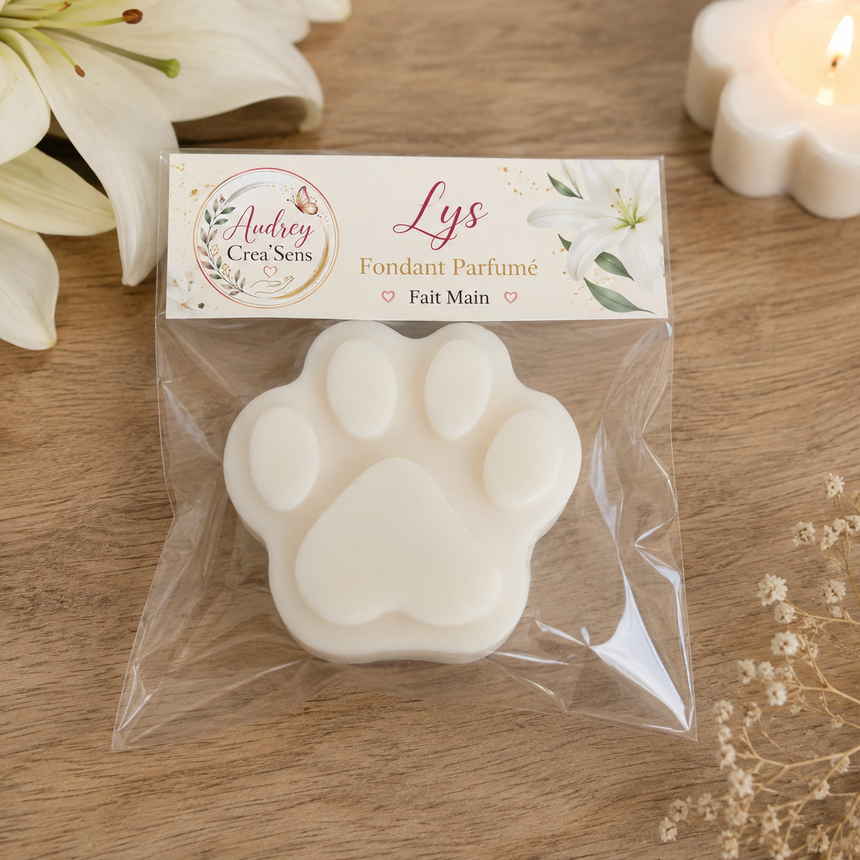 Fondant parfumé fait main senteur lys
