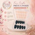 Faux ongles bandelettes bleu marine