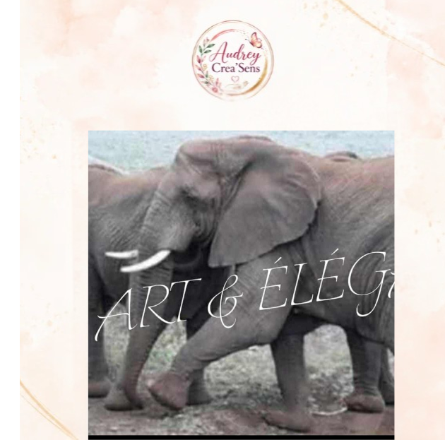 Diamant painting éléphant kit complet