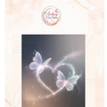 Diamant painting kit complet papillon cœur