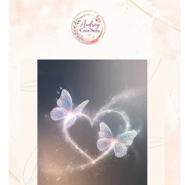 Diamant painting kit complet papillon cœur